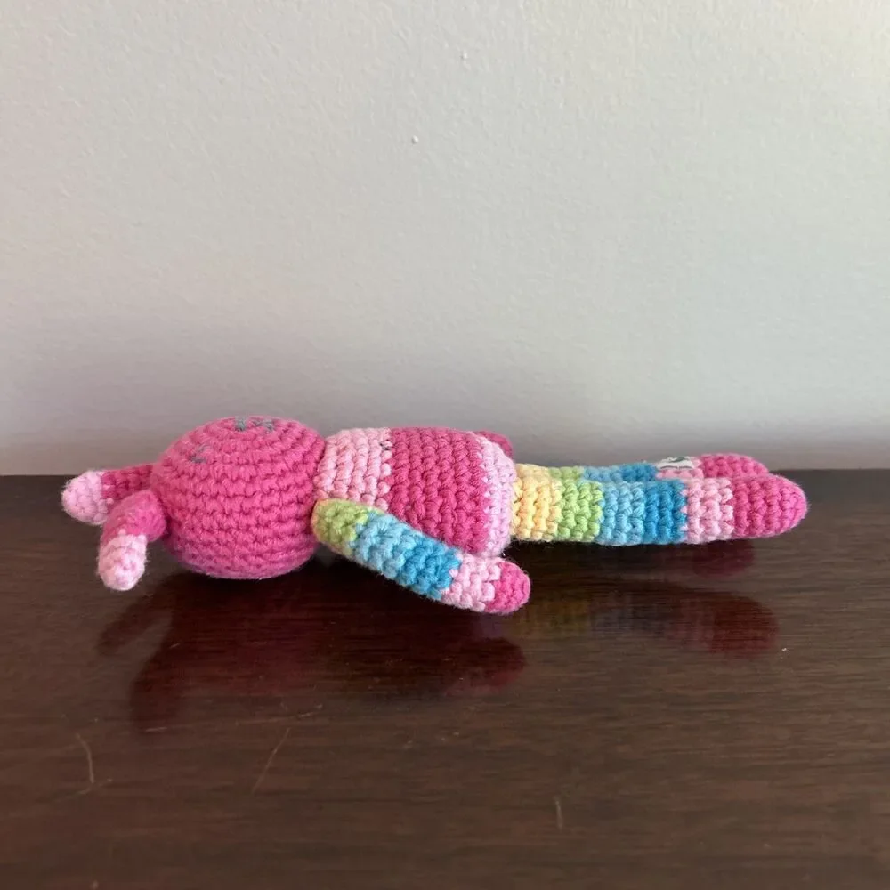 Lot of 2 Green Sprouts Organic Cotton Animal Friend Rattle Bunny